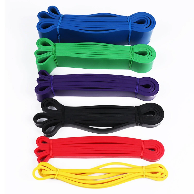 (image for) KALOAD 1PCS 15-35lbs Resistance Band Heavy Duty Latex Elastic Band Strength Exercise Auxiliary Pilates Gym Fitness Equipment Strengthening Train