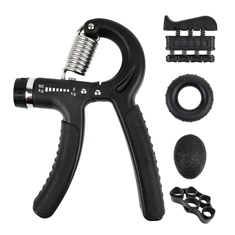 (image for) KALOAD 1Set 5-60kg Adjustable Hand Gripper Strengthener Wrist Exerciser Forearm Ring Grips Finger Stretcher Workout Fitness Massage