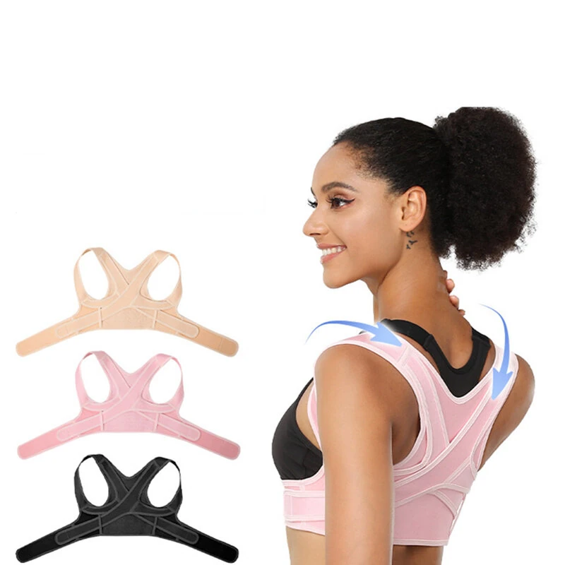 (image for) PRANASH Adjustable Clavicle Posture Corrector Upper Back Brace Shoulder Lumbar Support Belt Corset Men Women Hunchback Correction for Fitness Recovery
