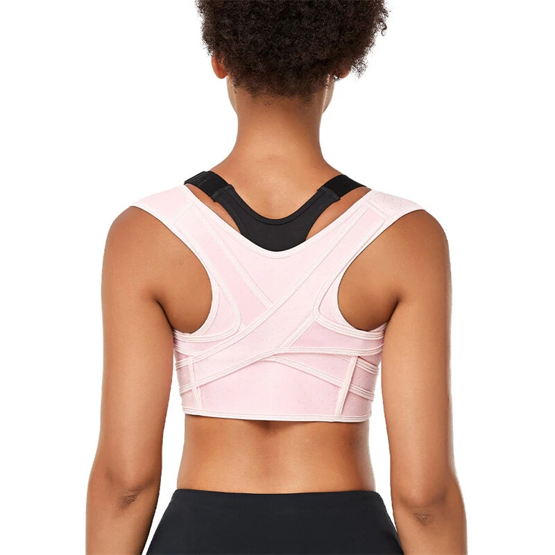 (image for) PRANASH Adjustable Clavicle Posture Corrector Upper Back Brace Shoulder Lumbar Support Belt Corset Men Women Hunchback Correction for Fitness Recovery